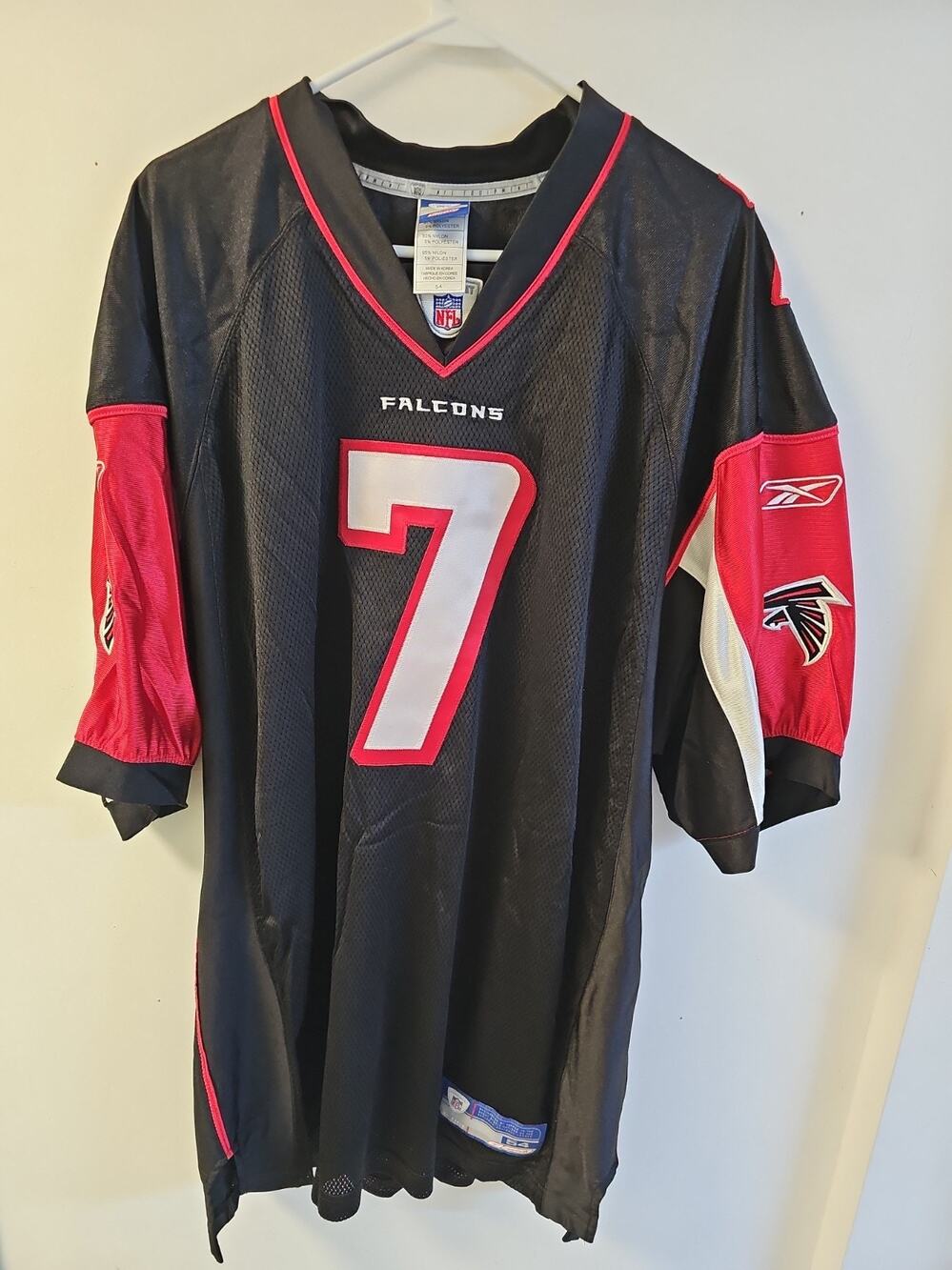 On Field Michael Vick #7 Reebok Atlanta Falcons Jersey Sz 54 Black